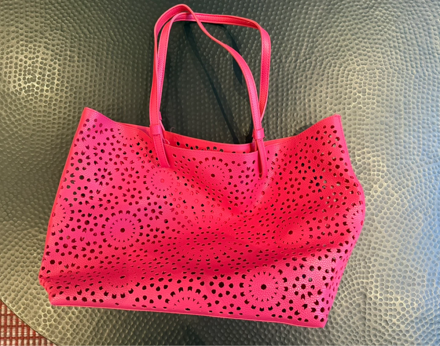 Hot pink tote