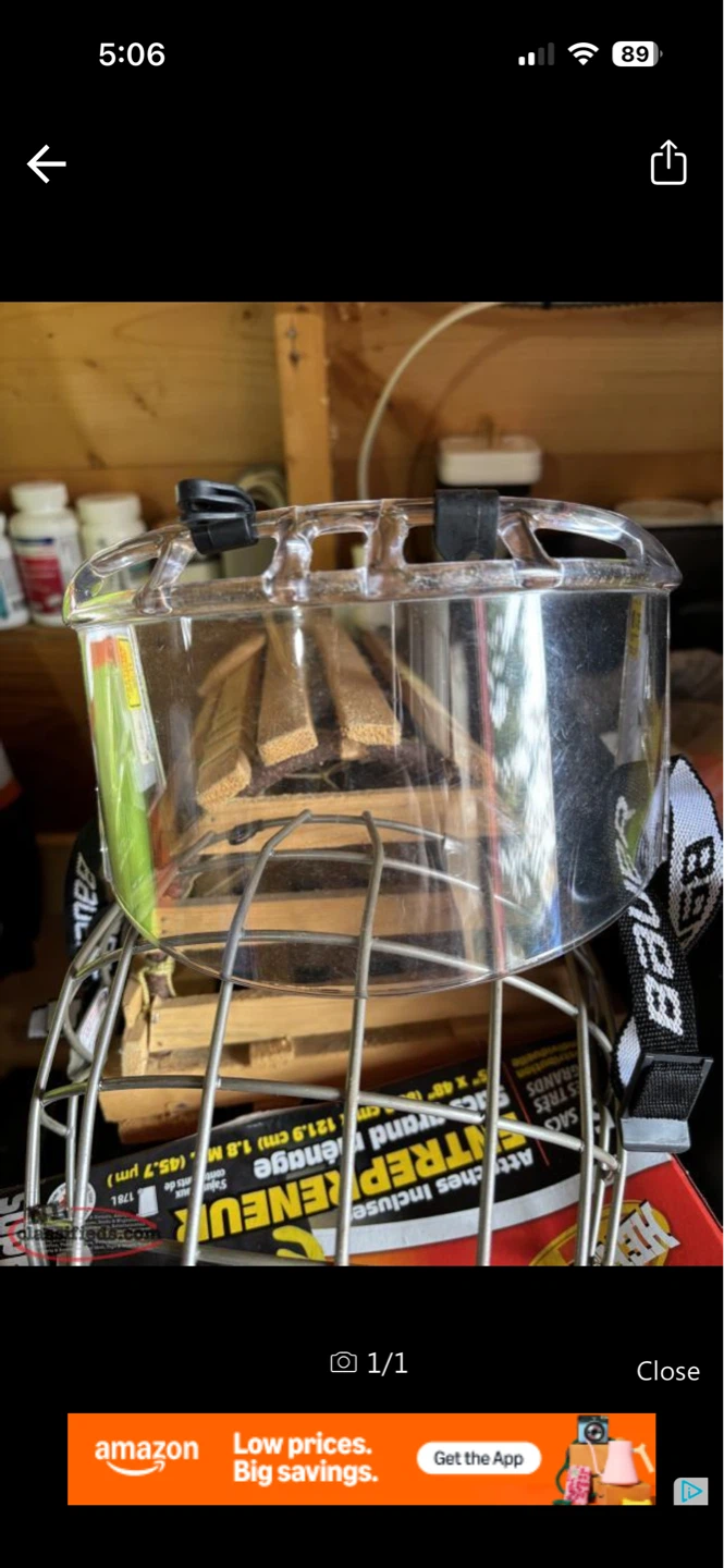 Hockey face guard