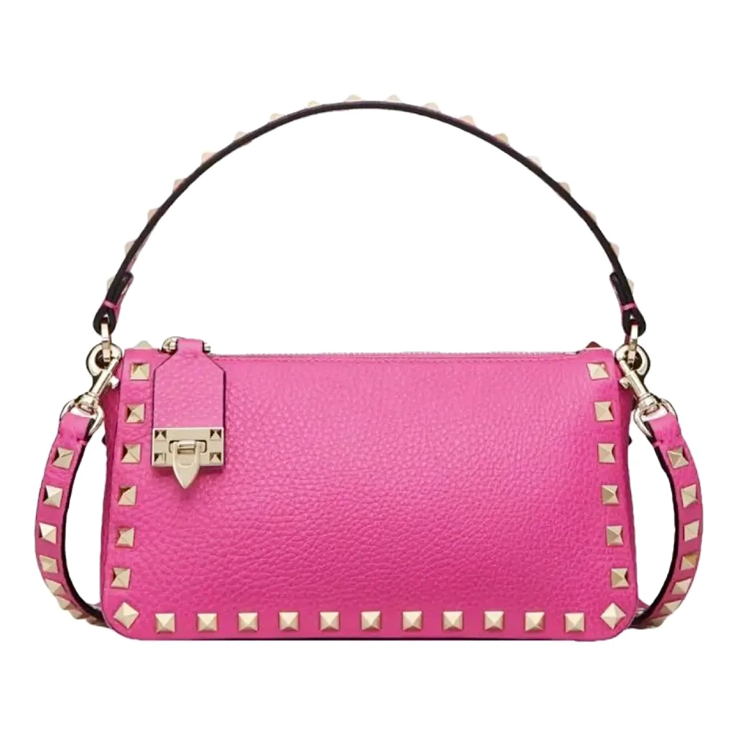 NEW Valentino Rockstud Grainy Calfskin Crossbody Shoulder Bag