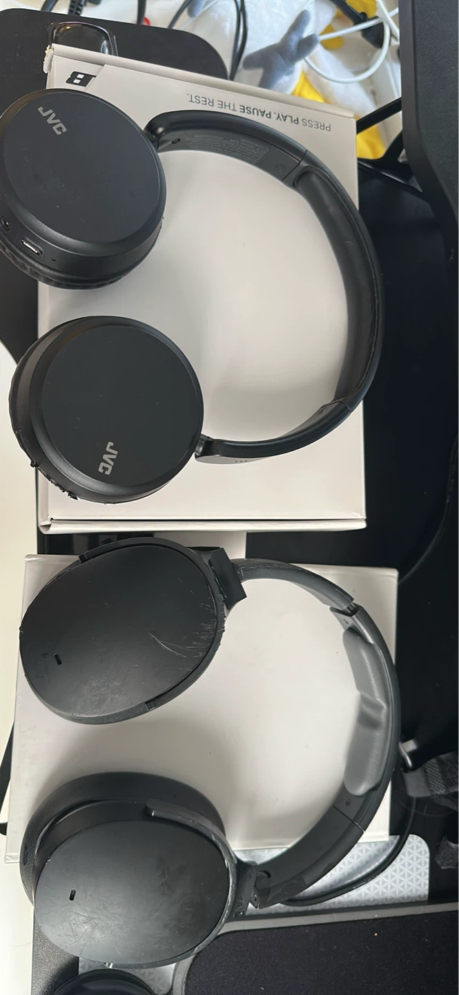 JVC Over-Ear Headphones and skull candy