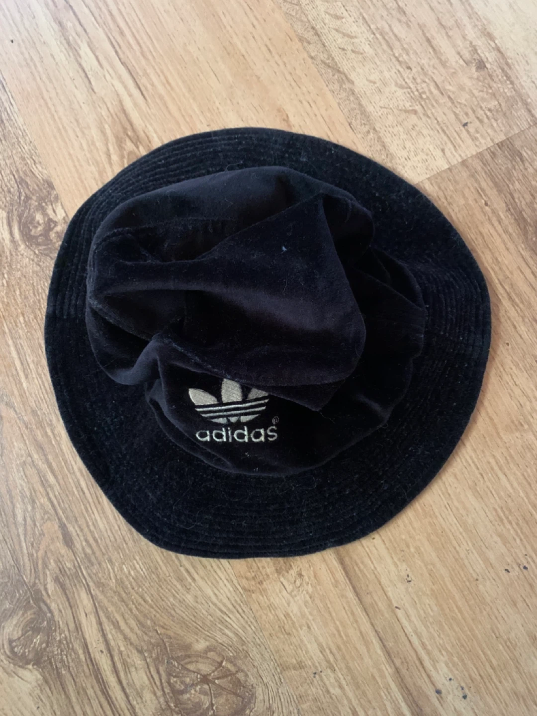 Adidas Velvet Bucket Hat - Brown & Black