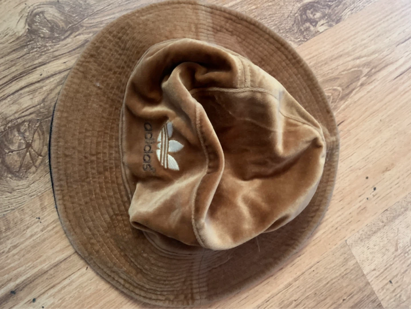 Adidas Velvet Bucket Hat - Brown & Black - photo 2