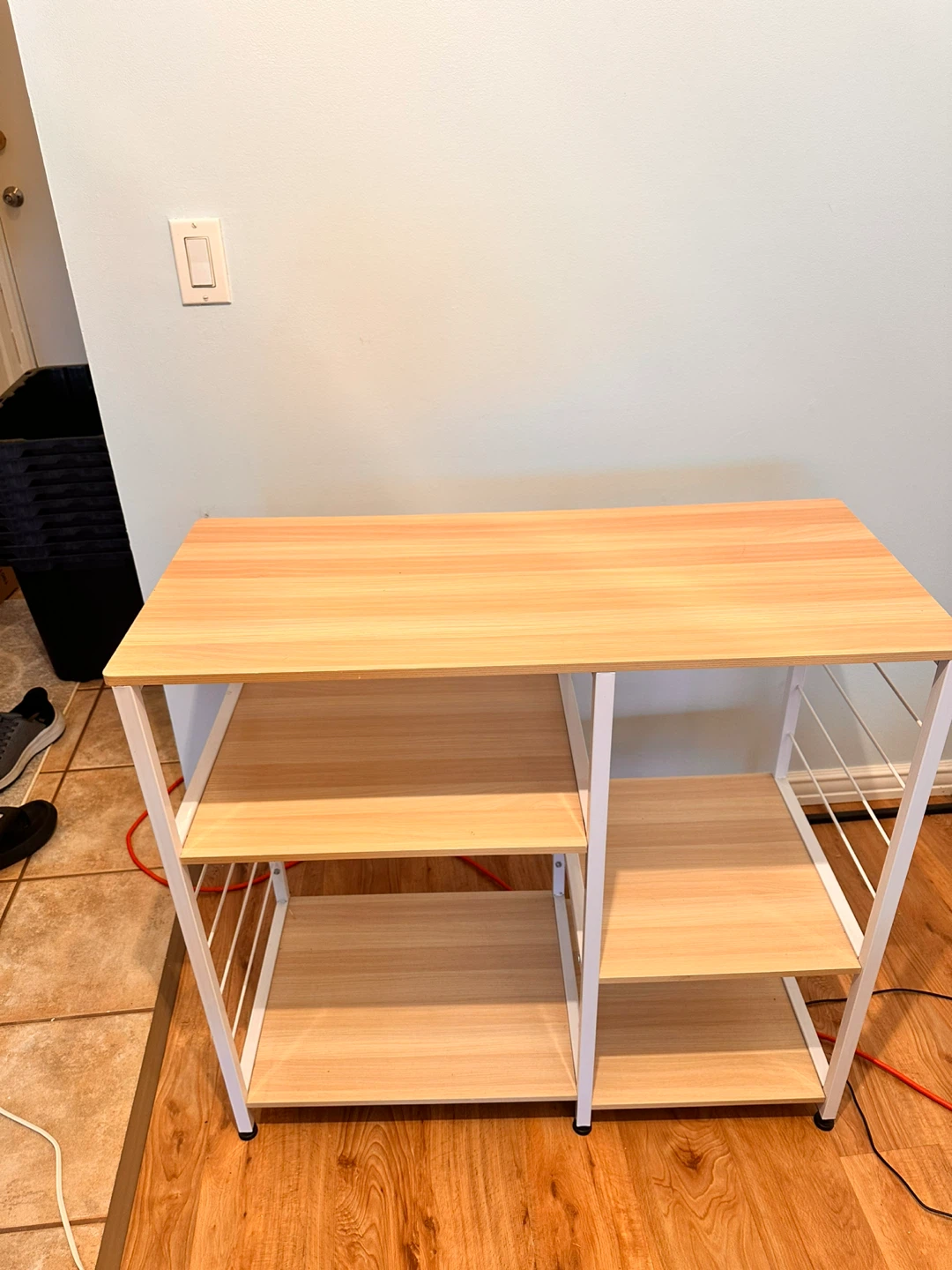 Wooden Kitchen Baker's Rack Shelf