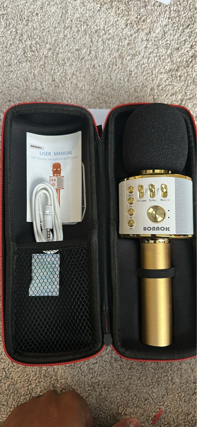 BONOK Q37 Wireless Microphone & HIFI Speaker