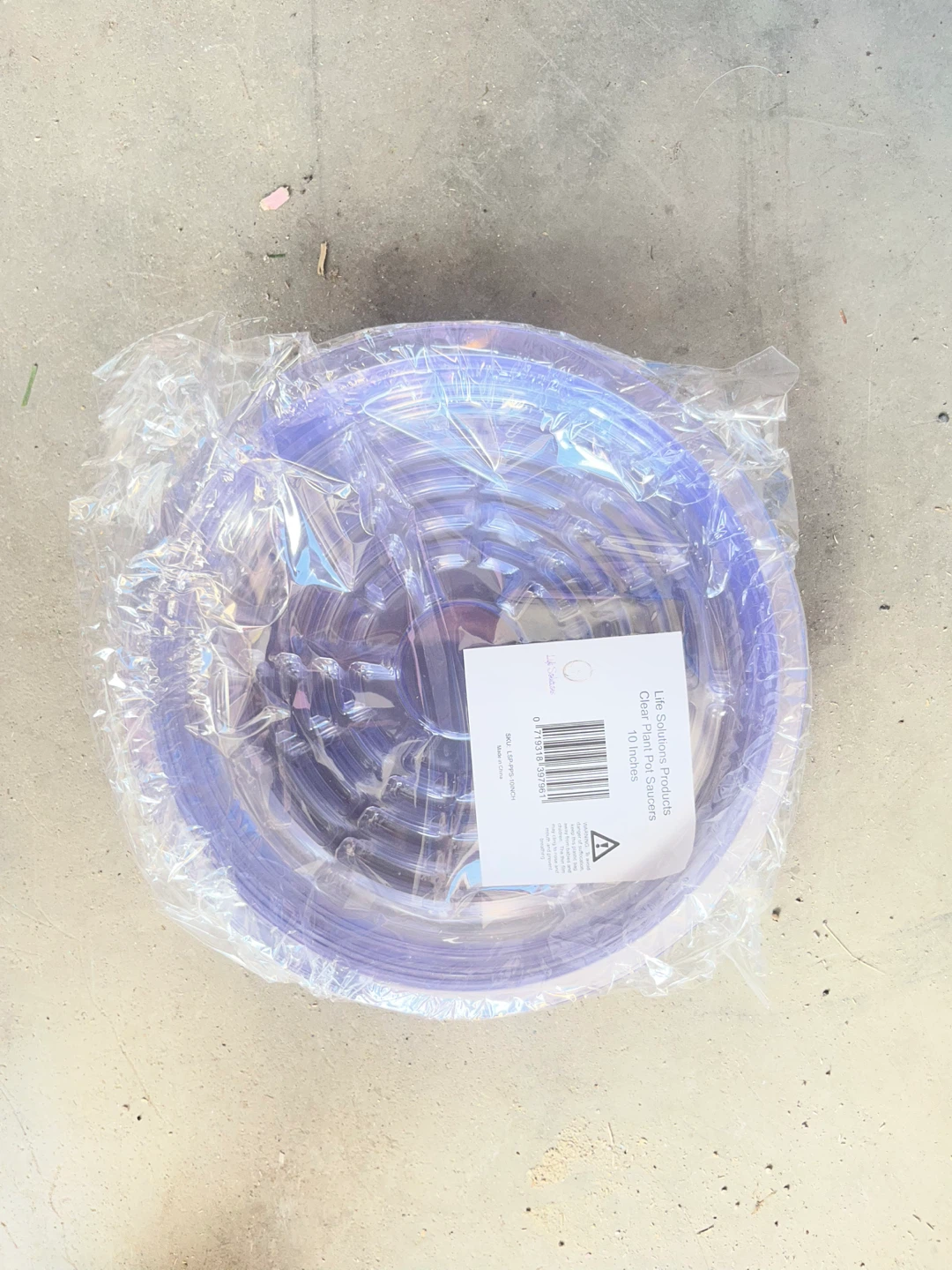 Brand New - 5 pack Clear Plant Pot Saucers (10 inch) - photo 2