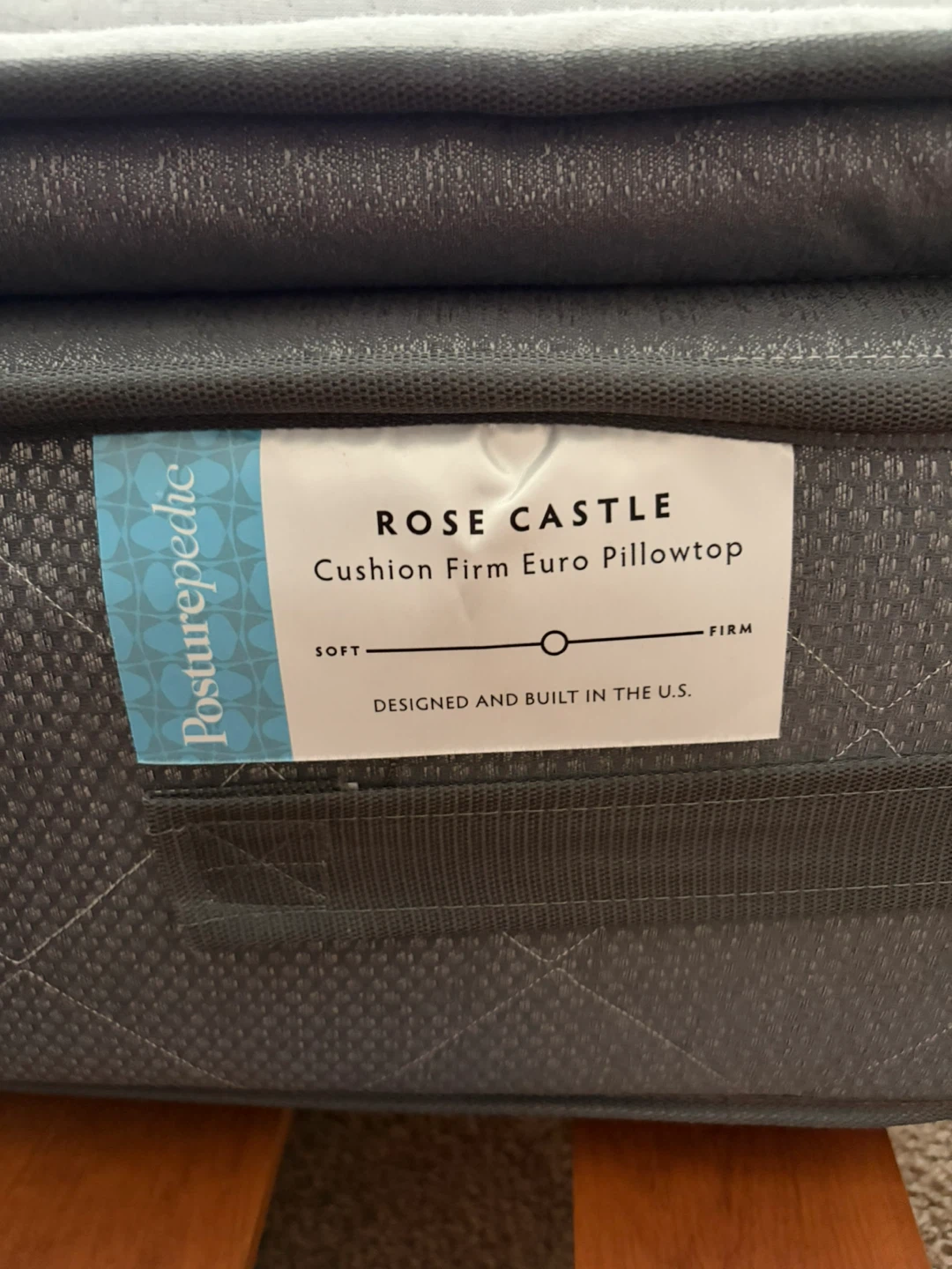 (Queen) Rose Castle Cushion Firm Euro Pillowtop Mattress