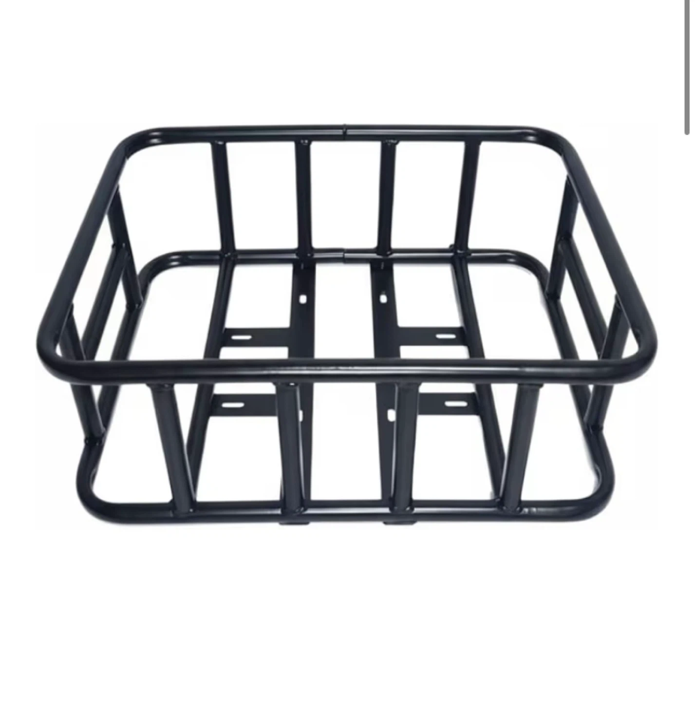 Black Metal Bicycle Cargo Rack