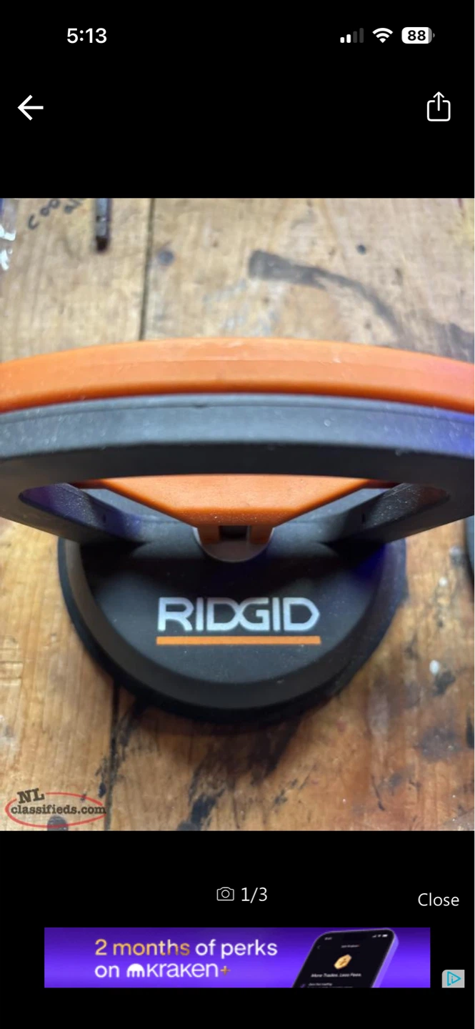Ridgid suction cups for glass of other things