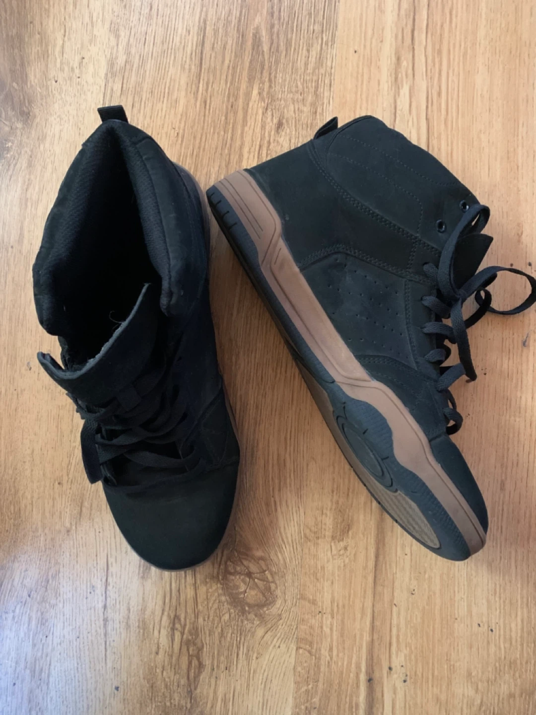 Black High-Top Sneakers
