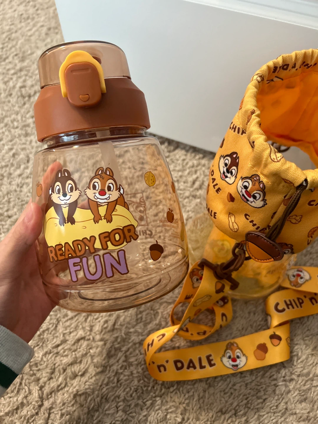 Chip 'n Dale Ready for Fun Water Bottle with Lanyard - photo 2