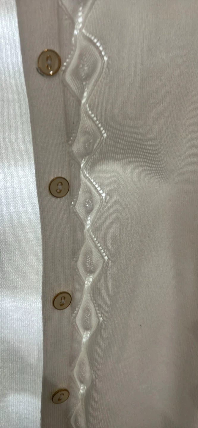 White Cardigan Sweater - photo 2