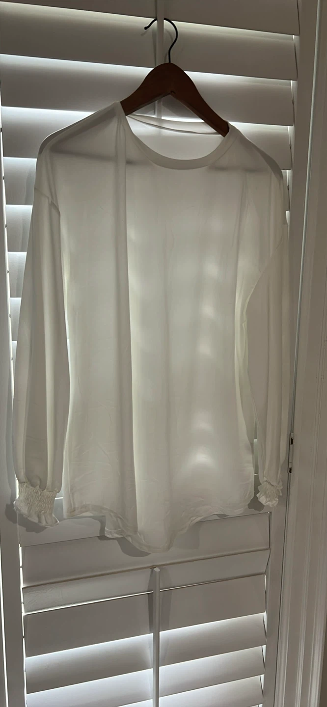 White Cardigan Sweater - photo 4