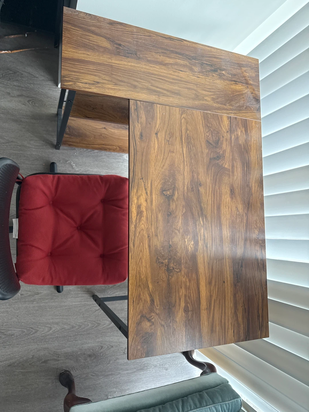 L-Shaped Corner Desk with Shelving - photo 3