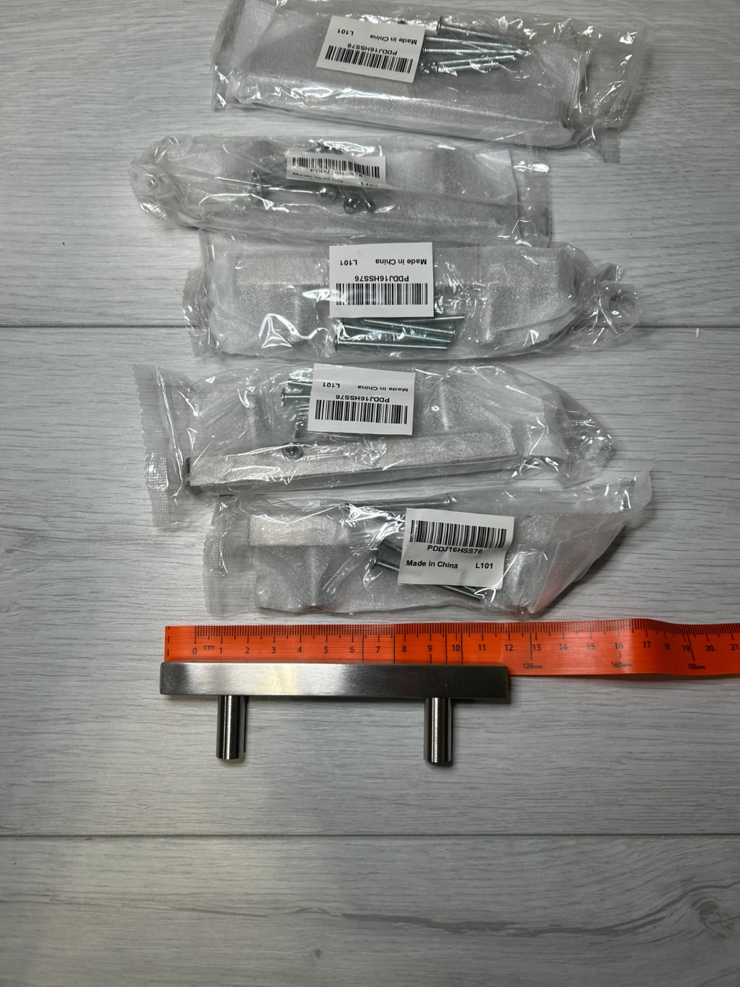 6 Pack Stainless Steel Cabinet Handles