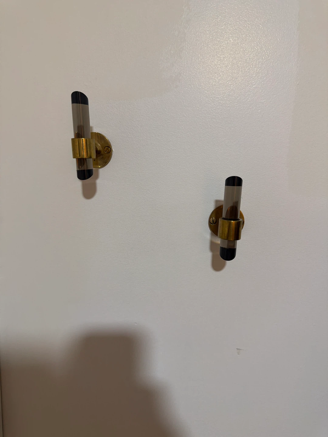 Modern Wall Hook - Brass and Smoke Lucite - photo 2