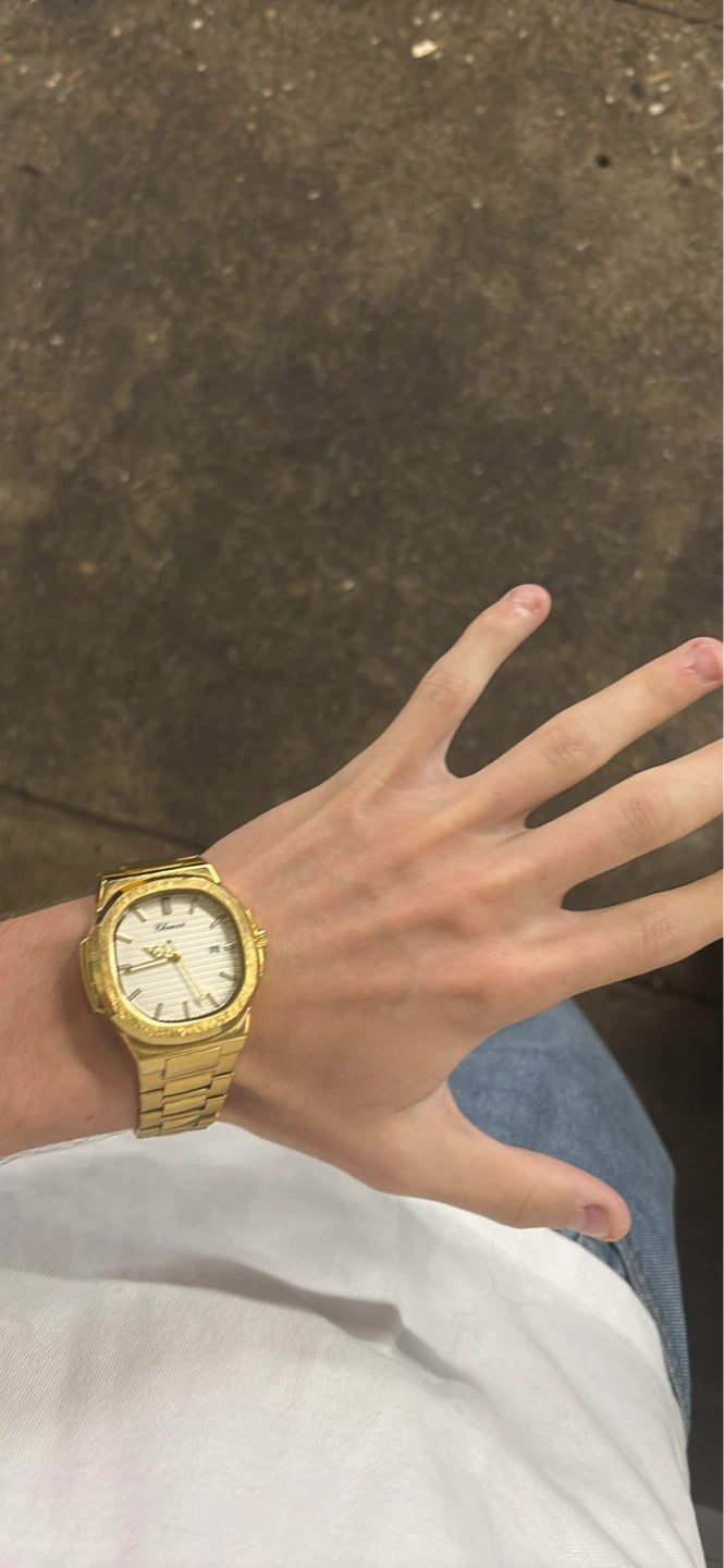Geneva Gold Tone Watch