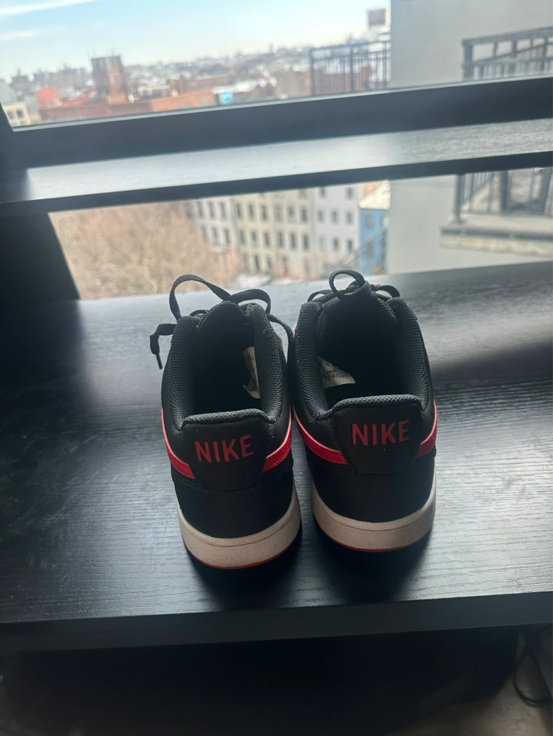 Nike Court Vision Low Men's Sneakers Black/Red Size 11 - photo 2