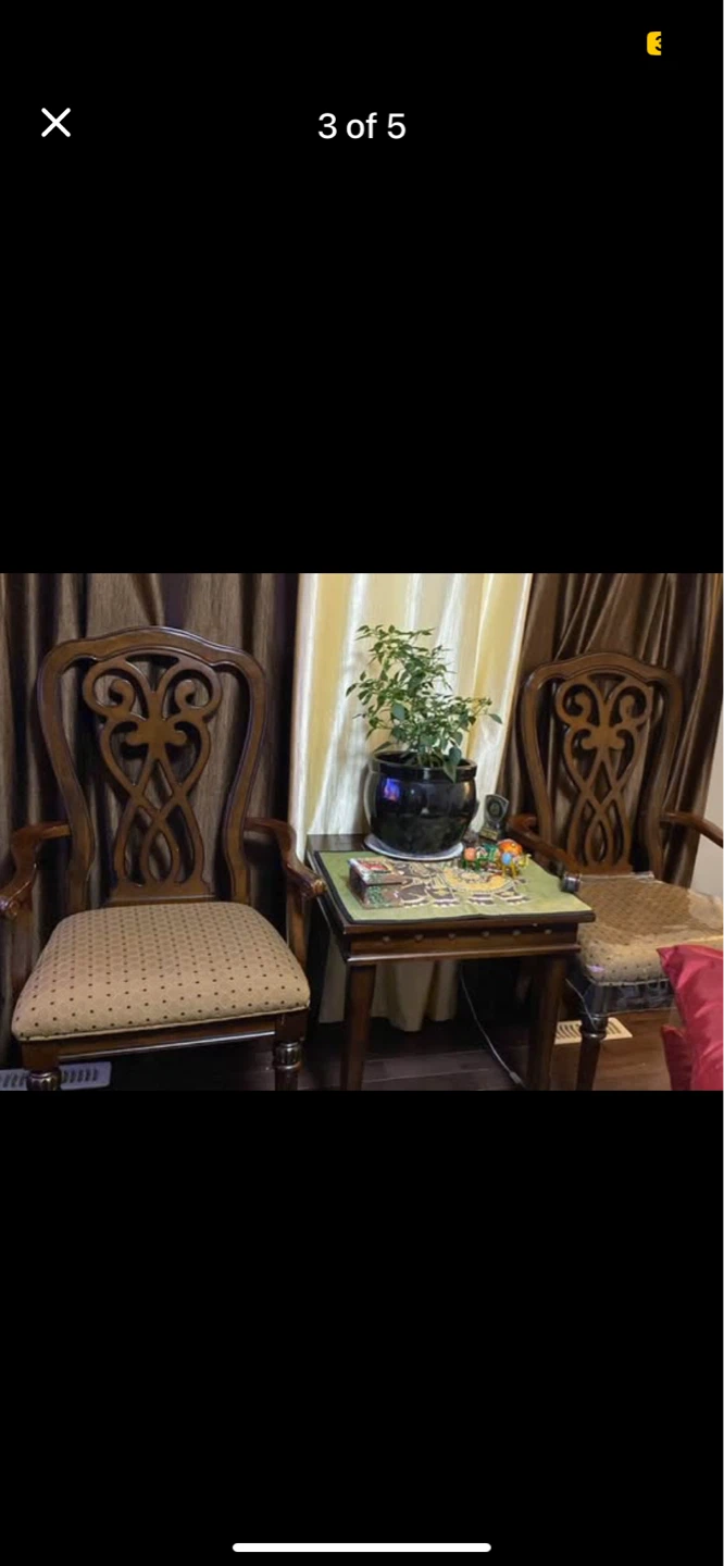 Wooden Dining Chairs (Set of 2) - photo 2