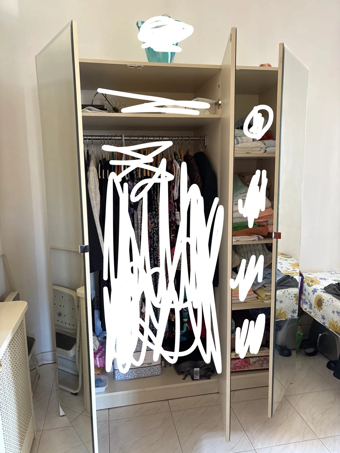 Mirrored Wardrobe with Sliding Doors - photo 3