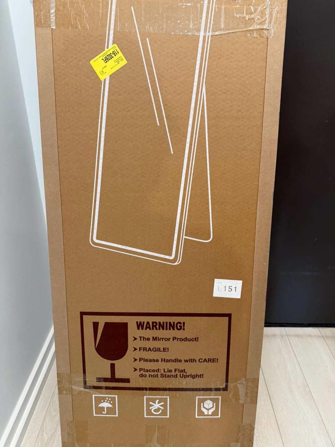 LED Full Body Mirror 60"x 16" with 3 Color Lighting