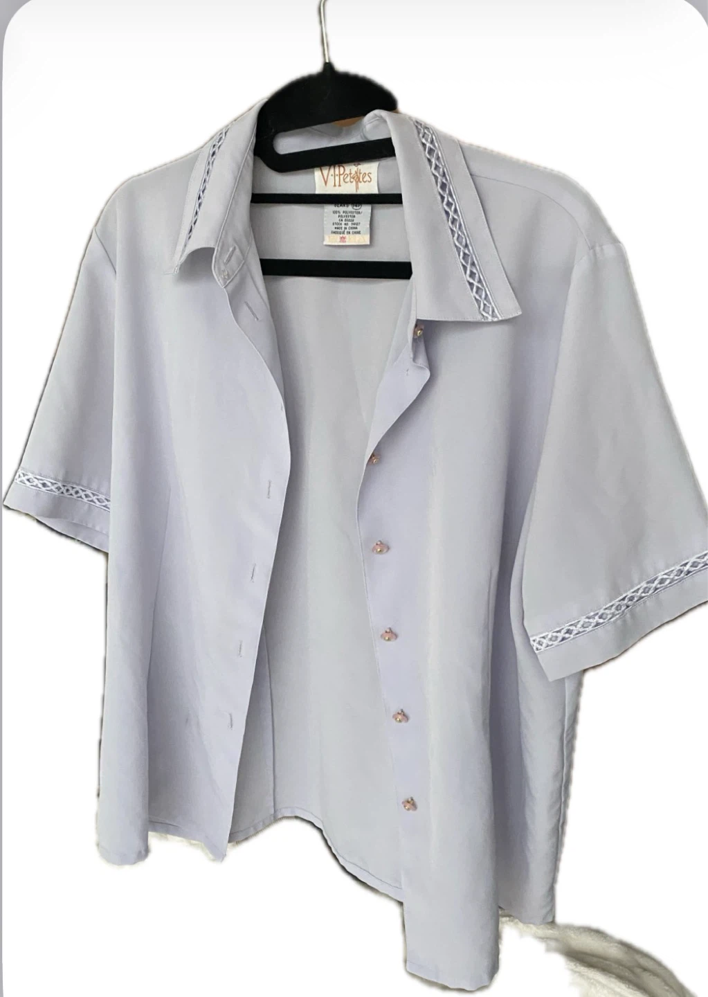 V.I.Petites Vintage Short Sleeve Button-Up Shirt - photo 2