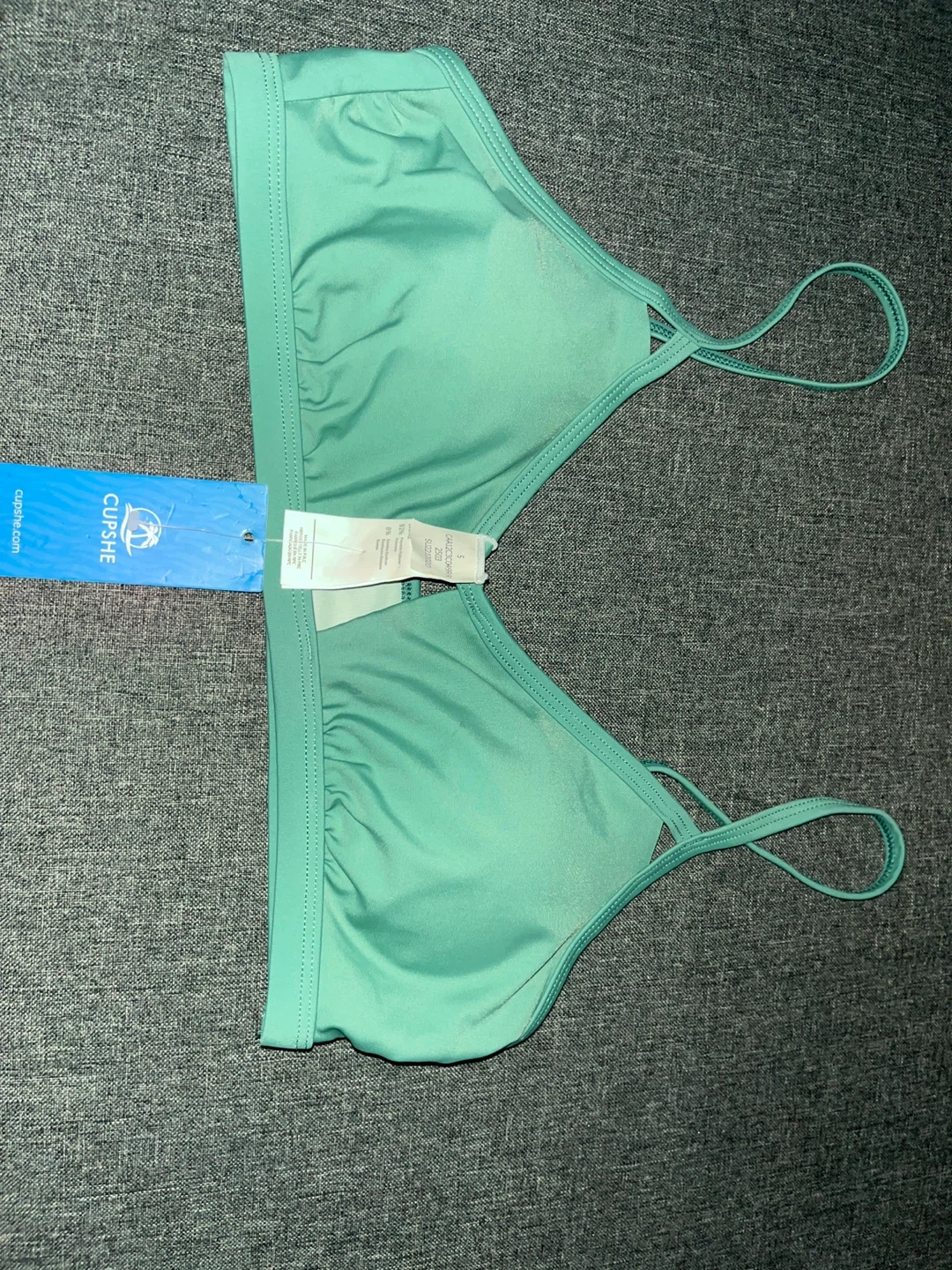 CUPSHE Green Strappy Bikini Top Size S - photo 2