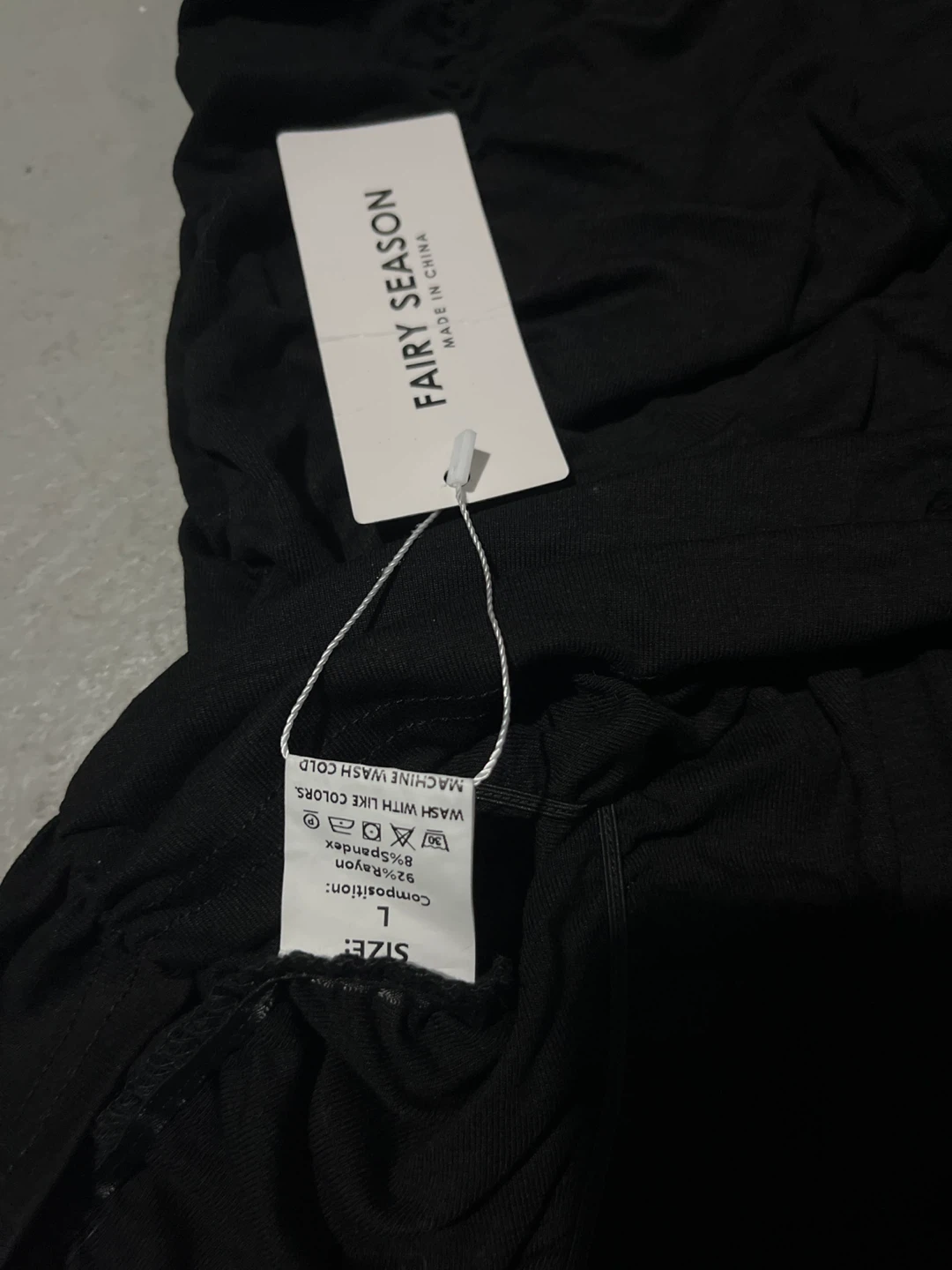Fairy Season Black Ruched Sleeveless Dress Size L - photo 2
