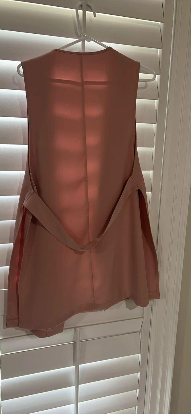 Pink Sleeveless Vest with Belt - photo 2