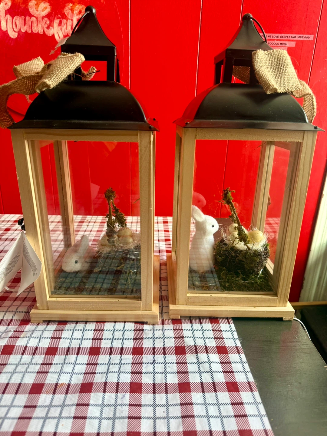 Set of 2 Easter Lanterns with Bunnies and Eggs - photo 4