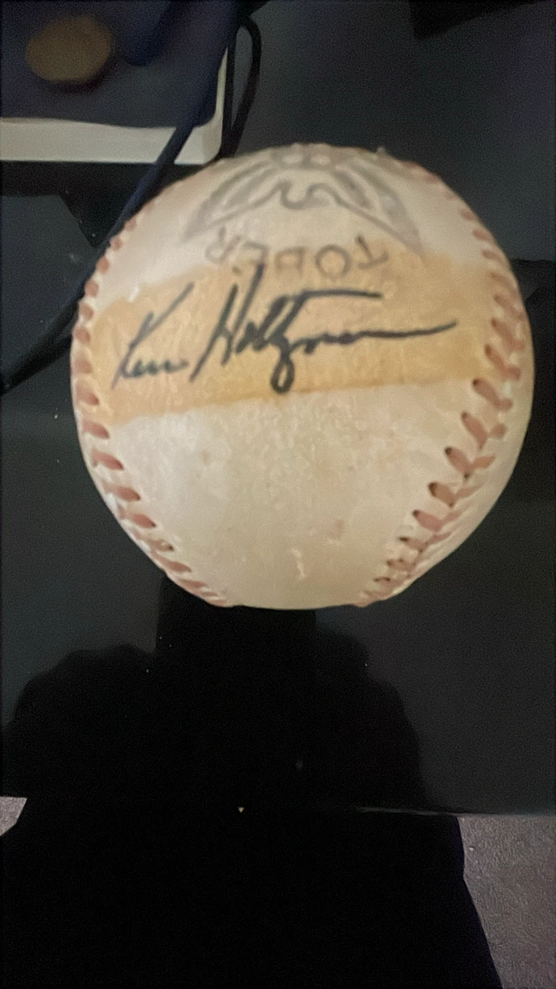 Autographed Baseball - Ken Holtzman