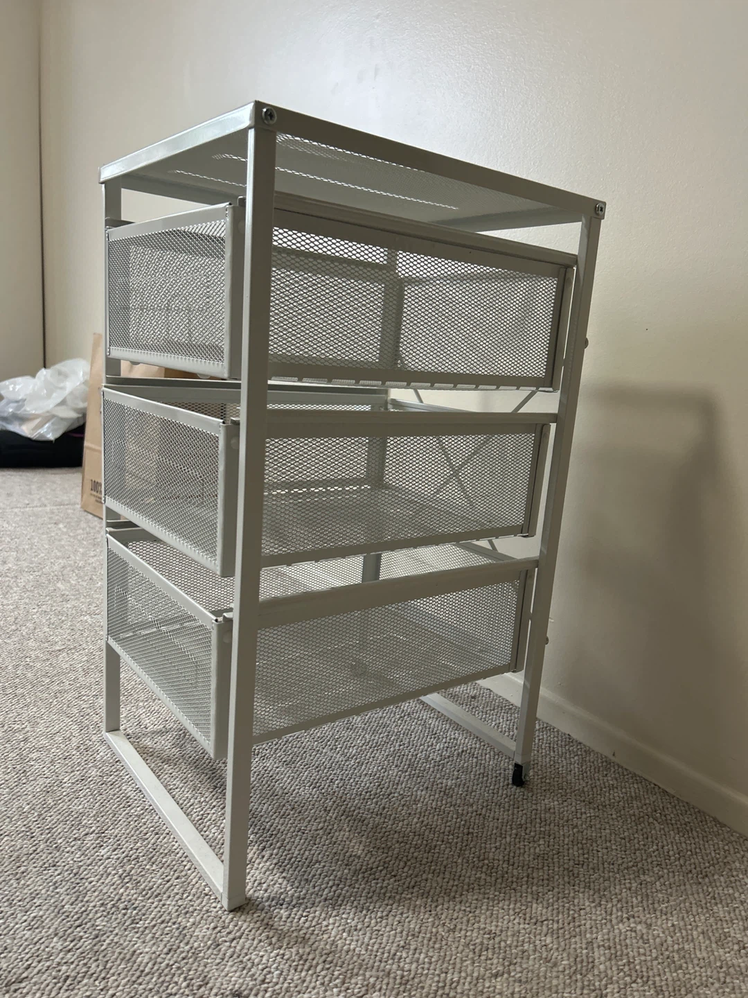 White Mesh Drawer Unit - photo 2