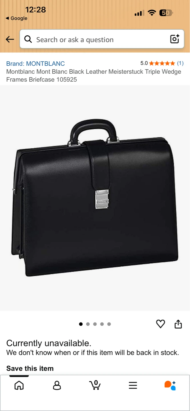 Montblanc Meisterstück Black Leather Briefcase - photo 3