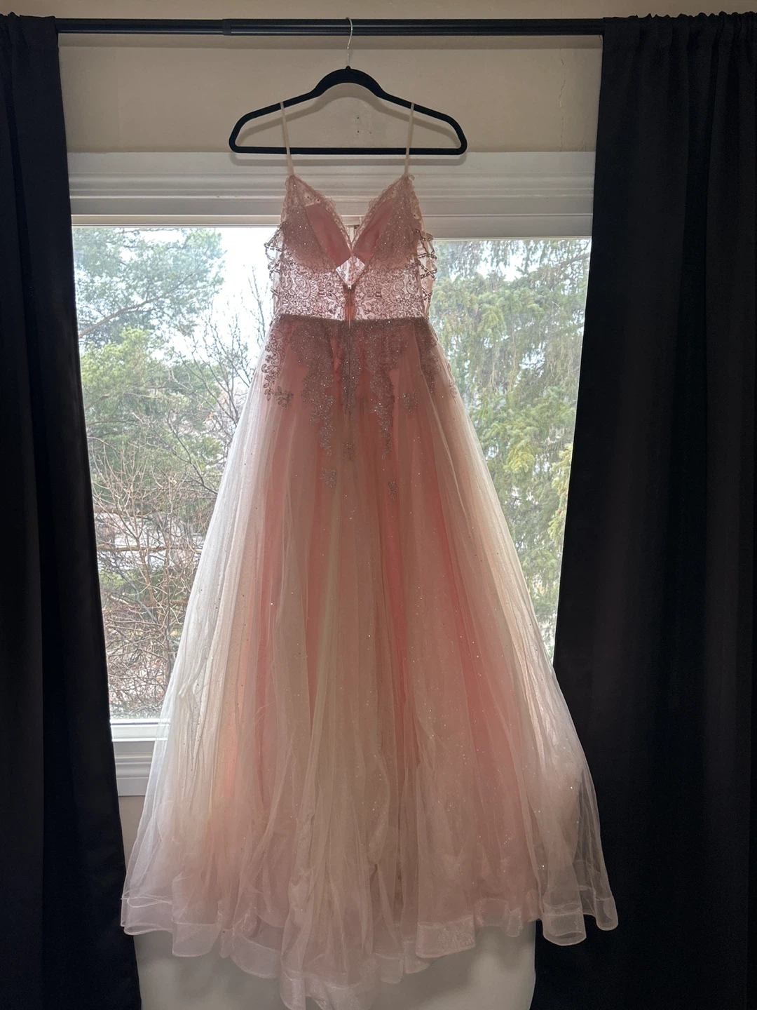 Pink Tulle Lace Gown - photo 2