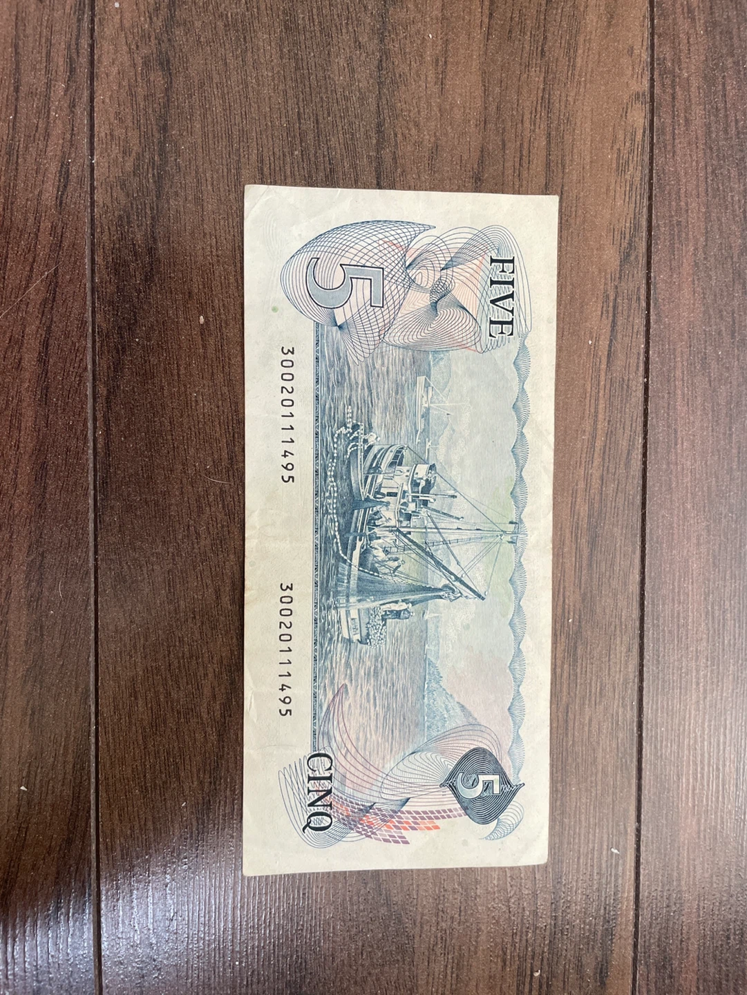 Canada 5 Five Dollars Banknote 1973 - photo 2