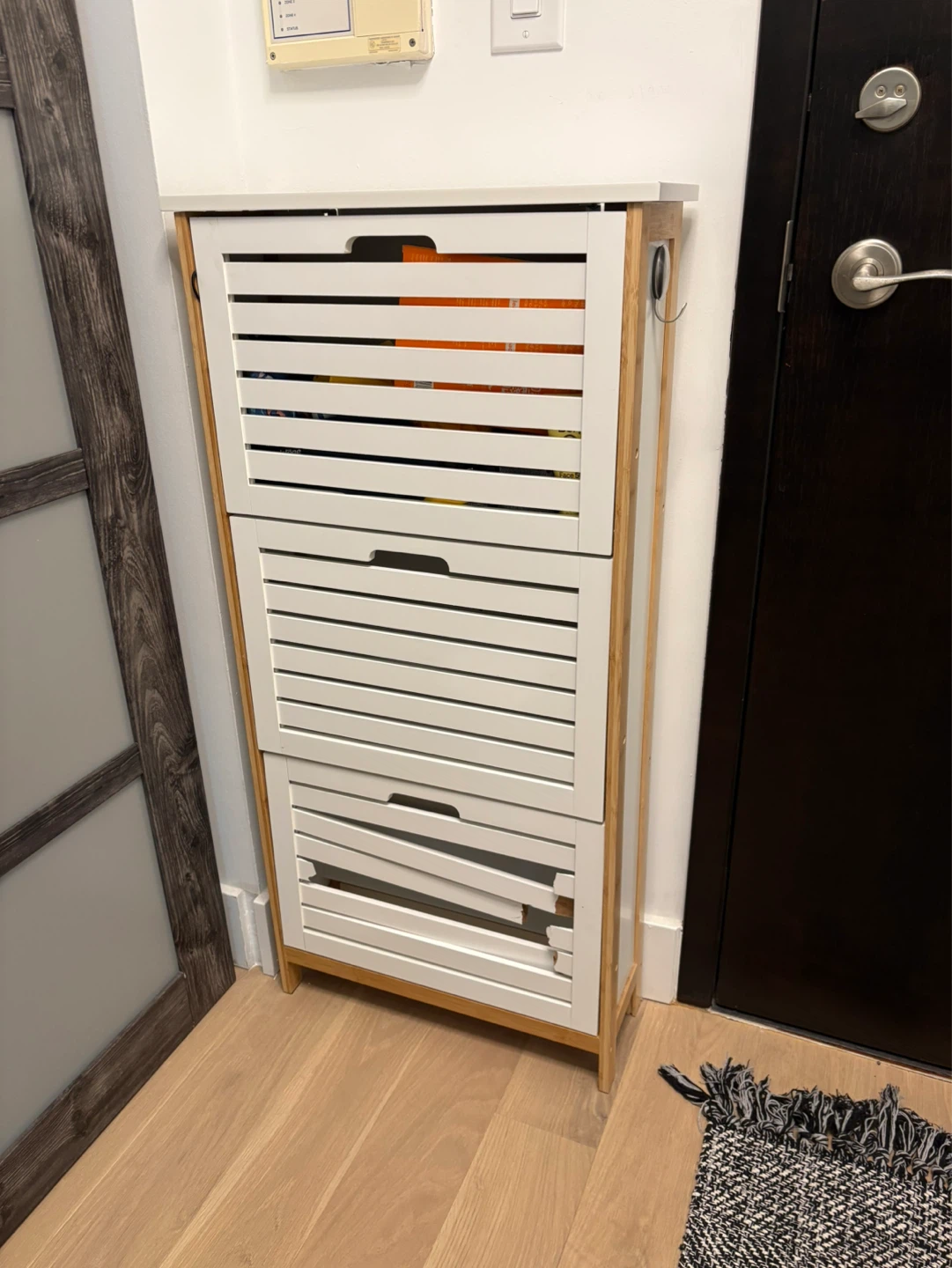 Wood Shoe Cabinet