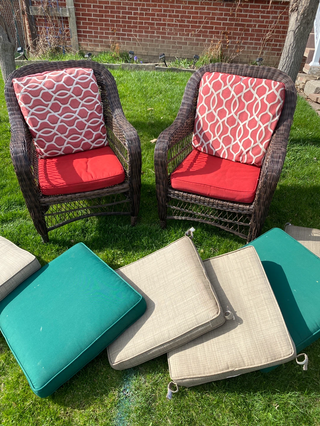 Wickerish Patio Chairs with Cushions