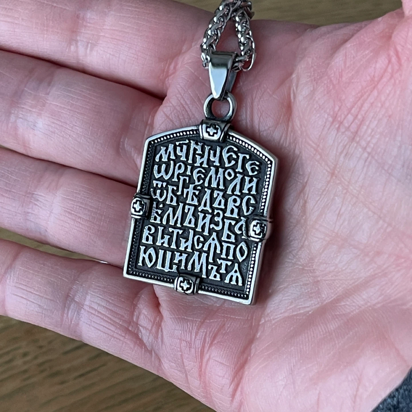 Saint George stainless steel necklace - photo 5