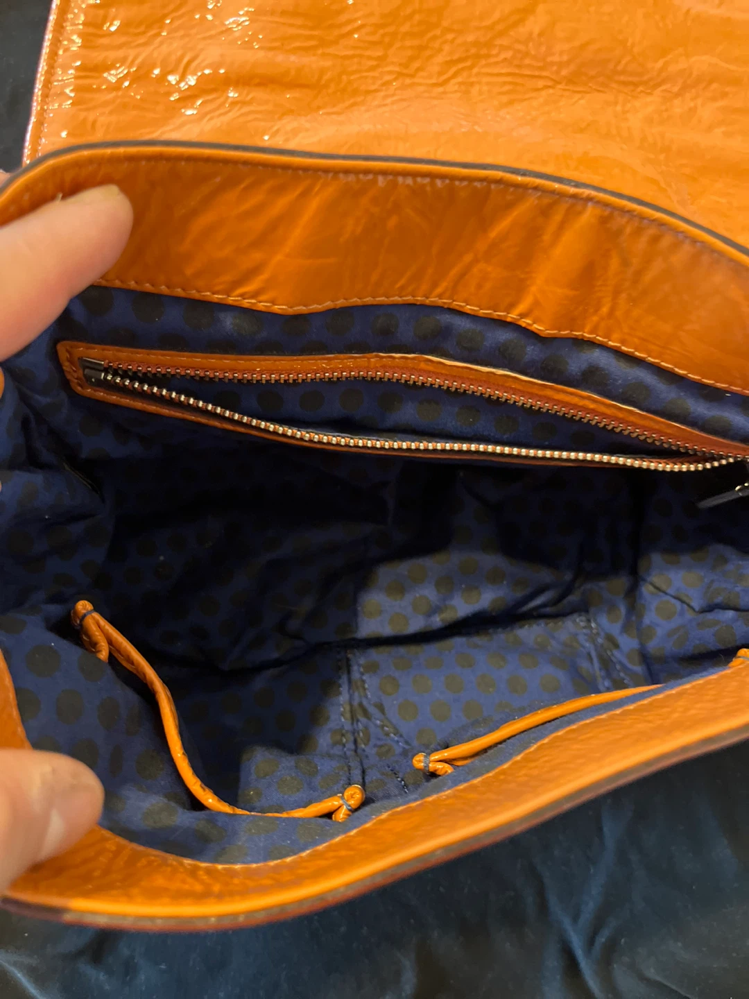 Rebecca Minkoff Orange Patent Leather Shoulder Bag - photo 4