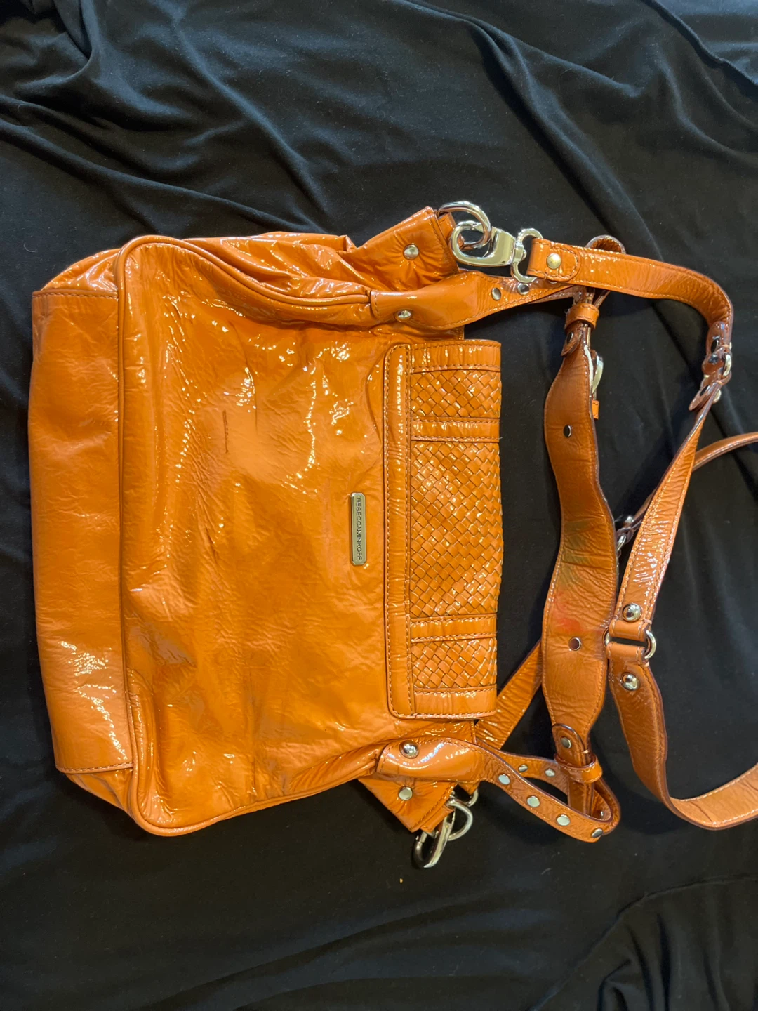 Rebecca Minkoff Orange Patent Leather Shoulder Bag - photo 2