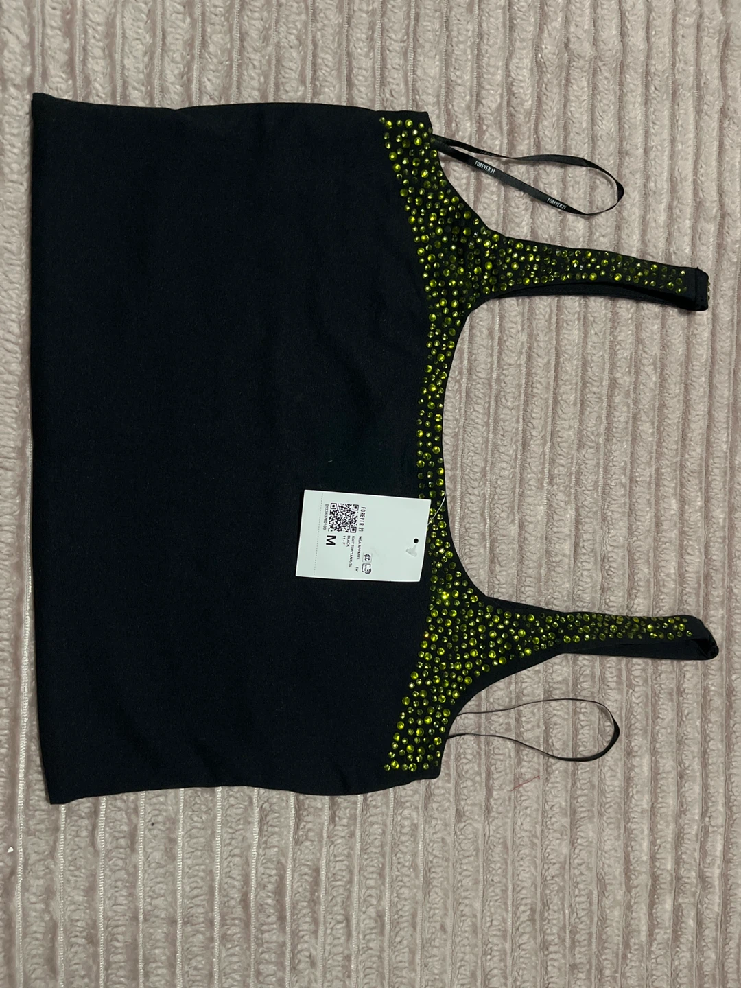 Forever 21 Black Sequin Tank Top Size M - photo 2