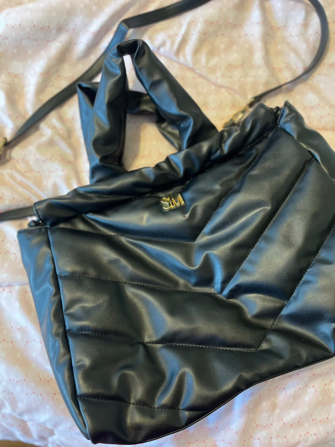 Steve Madden Quilted Faux Leather Tote Bag