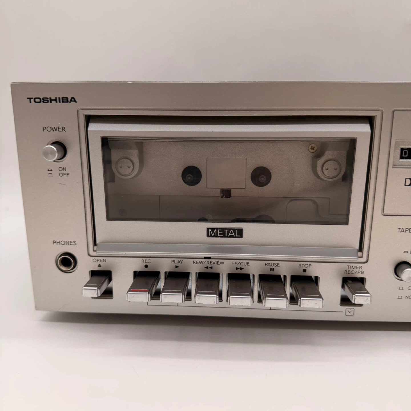 Vintage Toshiba PC-X10M Stereo Cassette Deck Made in Japan - photo 2