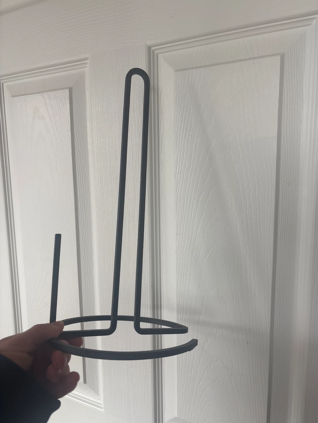 Dark Grey Metal Paper Towel Holder