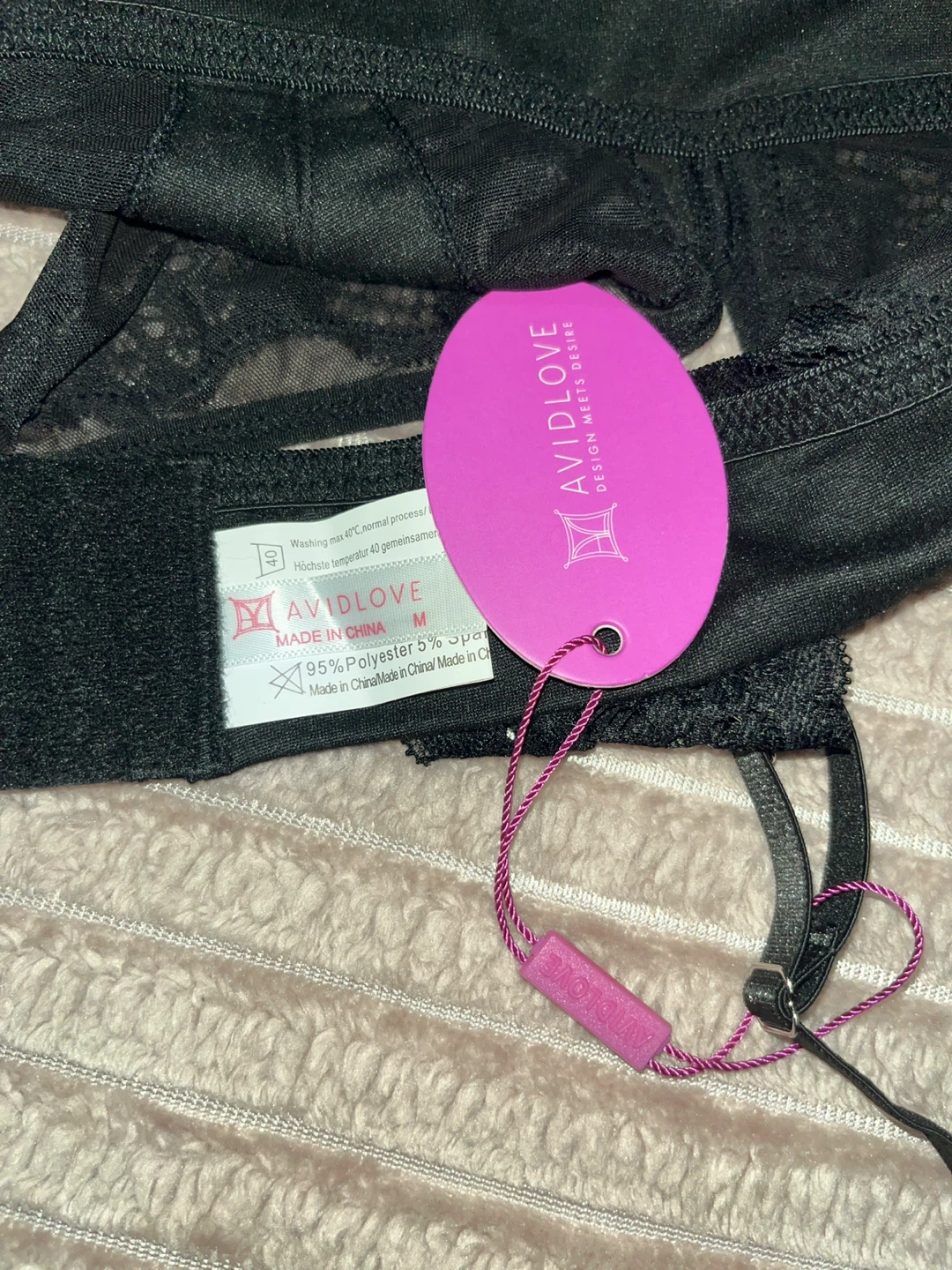 Avidlove Black Lace Bralette - Size M - photo 4