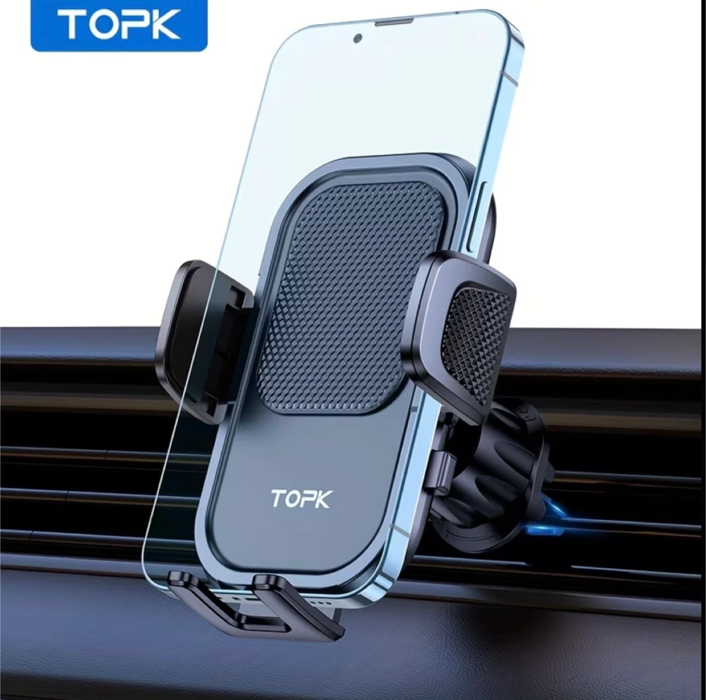 TOPK Car Vent Phone Mount – 360° Rotation | Auto Grip - photo 3