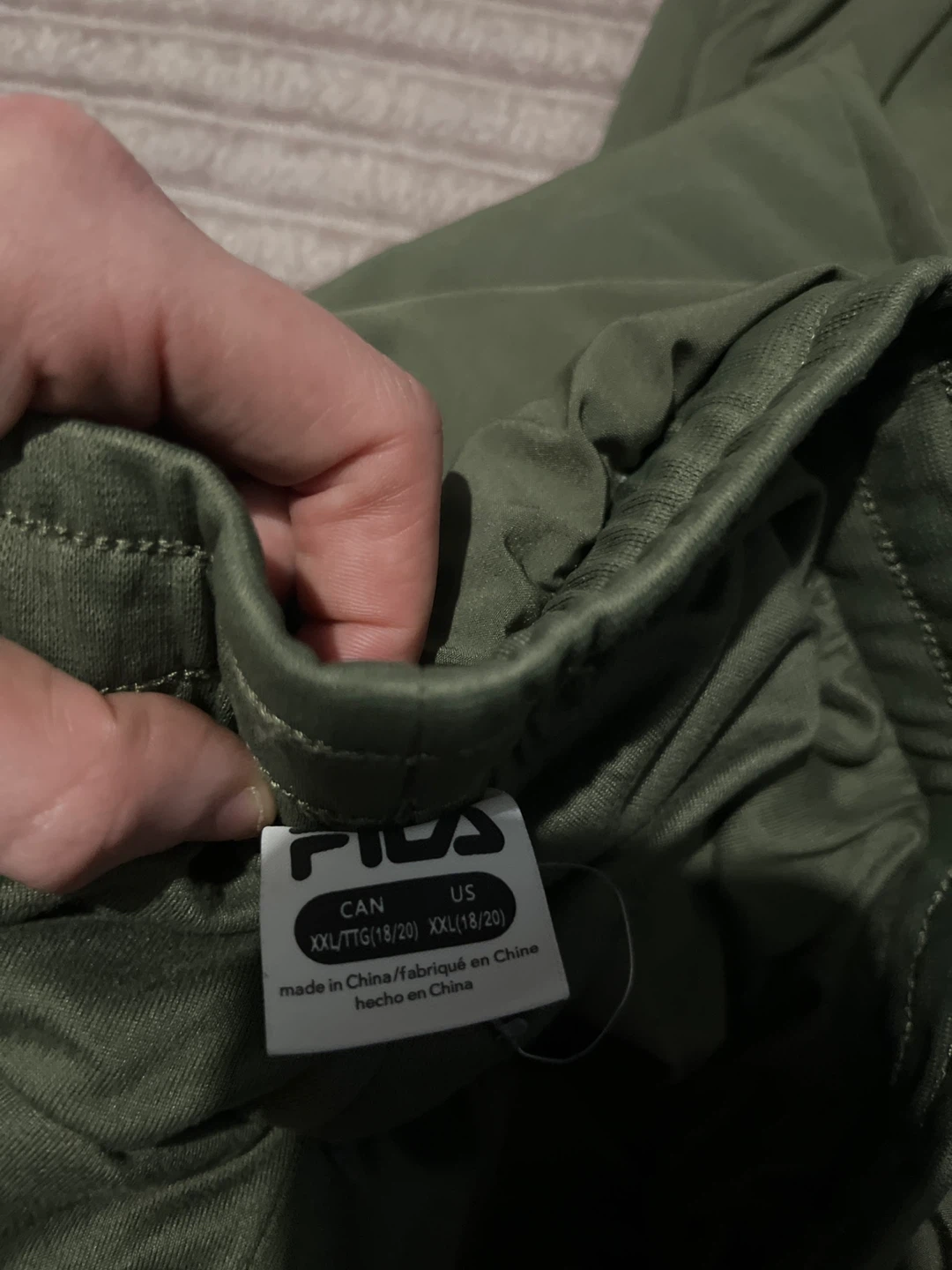 Fila Olive Green Track Pants - XXL - photo 2