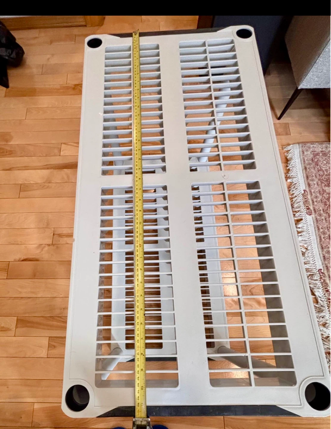 White Plastic Storage Shelf Unit - photo 3