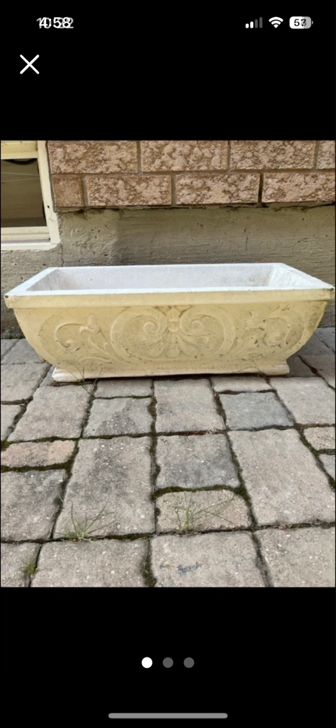Decorative Concrete Planter