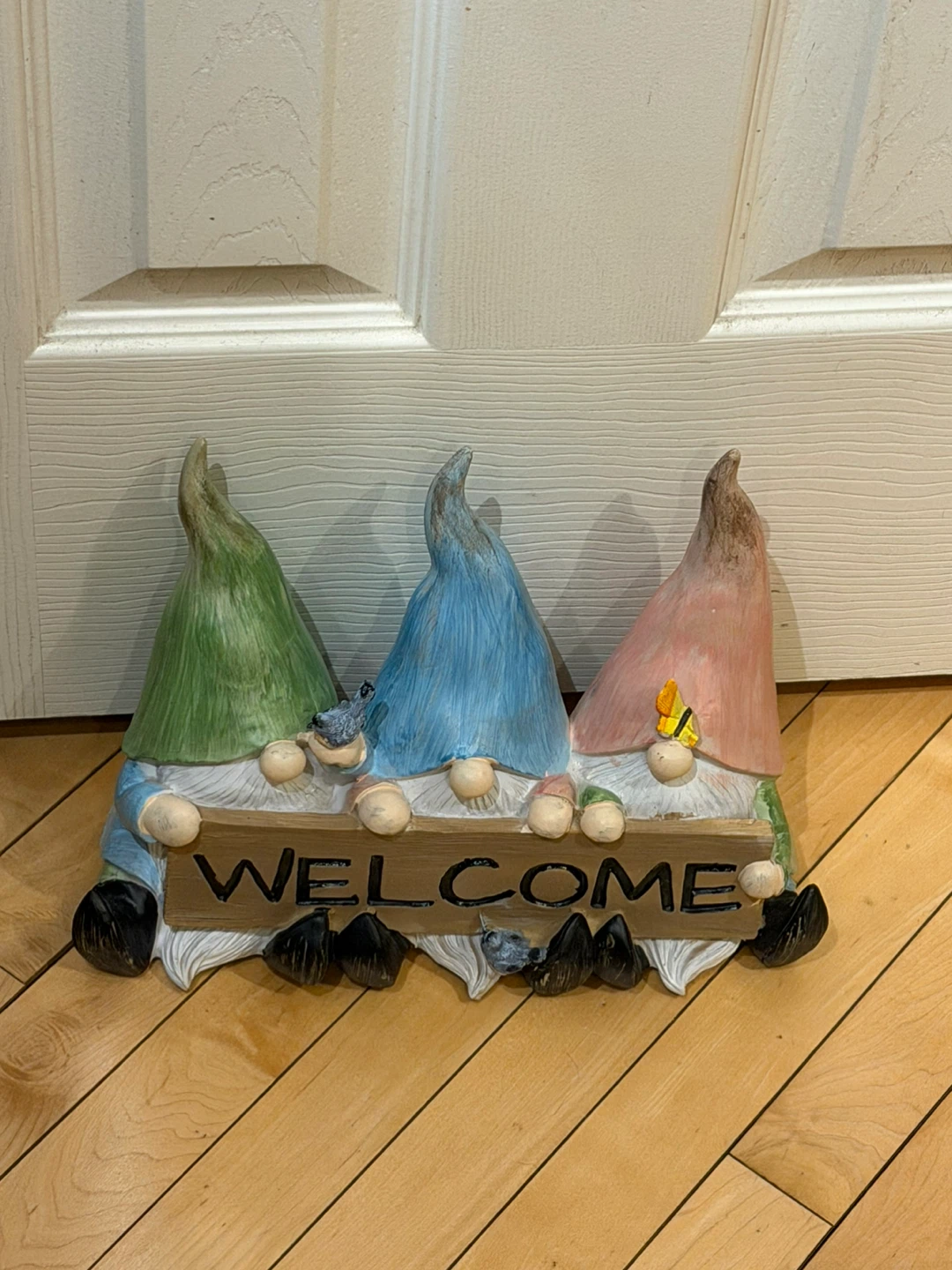 Garden Gnome "Welcome" Sign