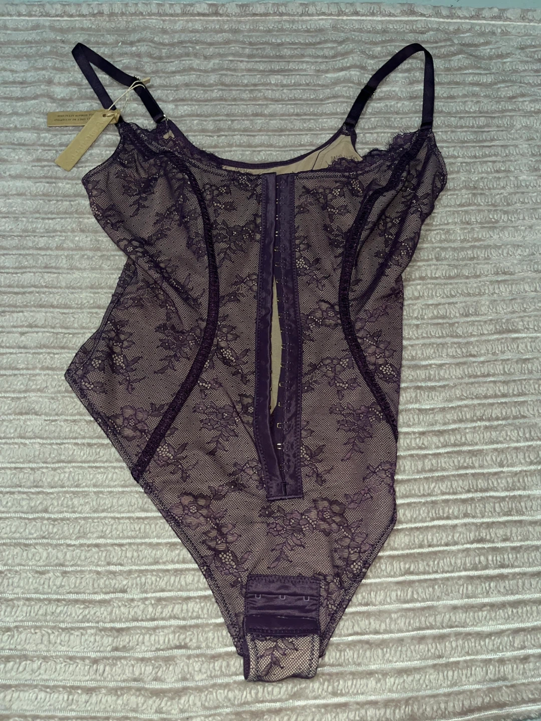 SMYETEX Purple Lace Bodysuit